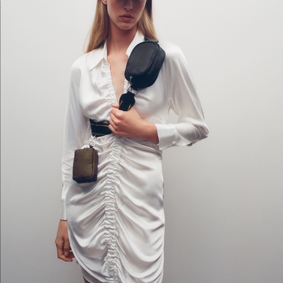 Zara burnt orange/ teal coin purse bag - Picture 2 of 6